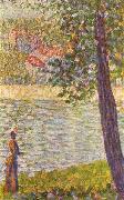 Georges Seurat Morgenspaziergang Sweden oil painting artist